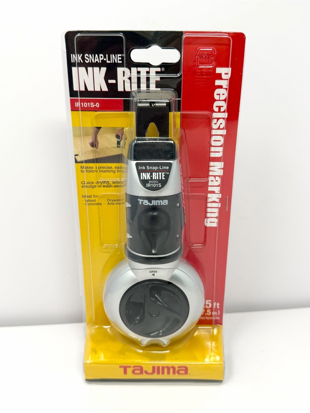 Tajima INK-RITE Auto Rewind Ink Snap-Line Use with Quick Dry Inks IR101S-0 NEW